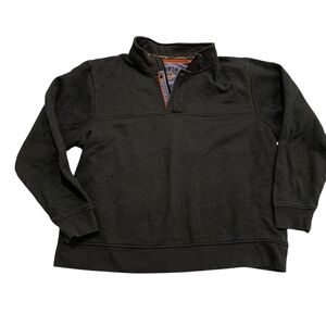 ​ORVIS Signature Quarter Zip Sweatshirt Pullover Men's XXL Grey Charcoal Fleece